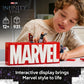 LEGO Marvel: Marvel Logo & Minifigures Building Toy - Marvel Collectible Set for Kids, Boys and Girls, Ages 12+ - Model Kit with 5 Minifigures - Gift