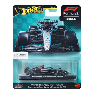 Hot Wheels MERCEDES AMG F1 TEAM 2024 Formula 1 Car Model - George RUSSELL 63 - Die Cast Scale 1:64 - Length 8 cm - JBM18