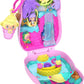 Polly Pocket Dolls and Playset, Pineapple Monkey Compact, Travel Toy with 1 Micro Doll, Pet, Hammock, Fruit Themed Accessories