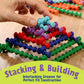 Popular Playthings Playstix, Building Sticks Kit For Kids, Construction Stem Building Toy Gift for Boys & Girls - 211 Piece