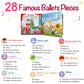 LITTLE MAESTRO Discover the Ballet - 28 Famous Ballet Pieces, Musical Books for Toddlers, 28-Button Music Book, Musical Toys for Toddlers 1-3