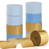 Light-Dusty Blue Gold Party-Decorations Streamers - 9 Rolls Birthday Baby Bridal Shower Wedding Crepe Tissue Paper Streamer Bachelorette Engagement