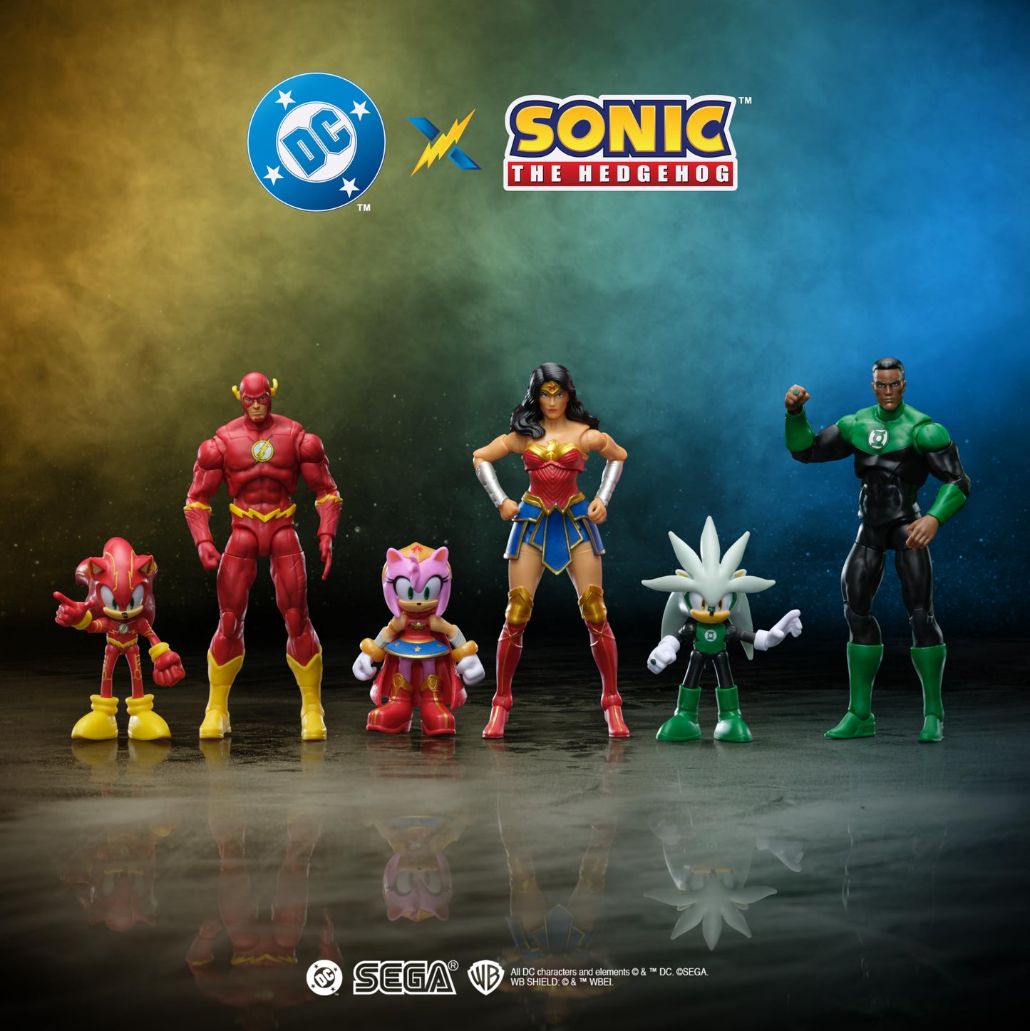 DC X Sonic the Hedgehog Sonic as The Flash & The Flash 2.5/5-inch Figures Multipack