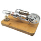 Sunnytech Hot Air Stirling Engine Colourful LED Single Flywheel Education Toy Electricity Power Generator M14-03-S