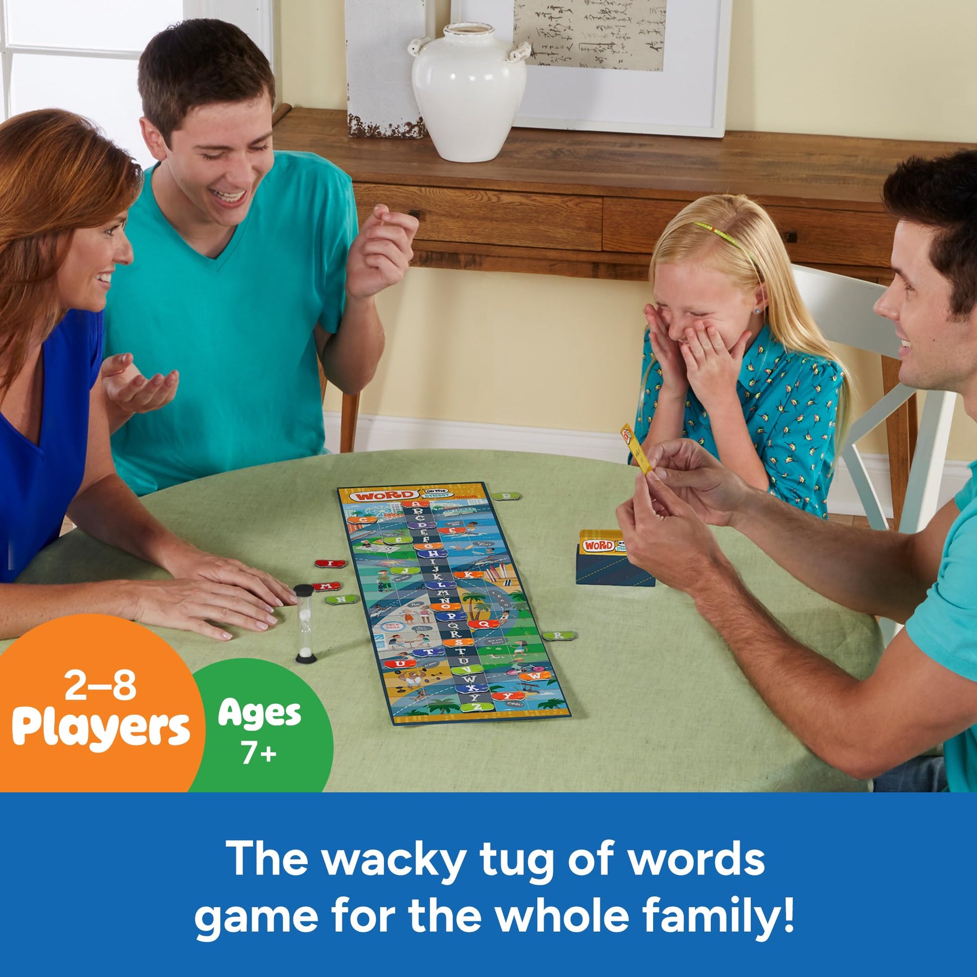 Educational Insights Word on the Street Junior - Family Board Games for Kids and Adults, Fast Word Games for Kids 8-12, Vocabulary Building Spelling