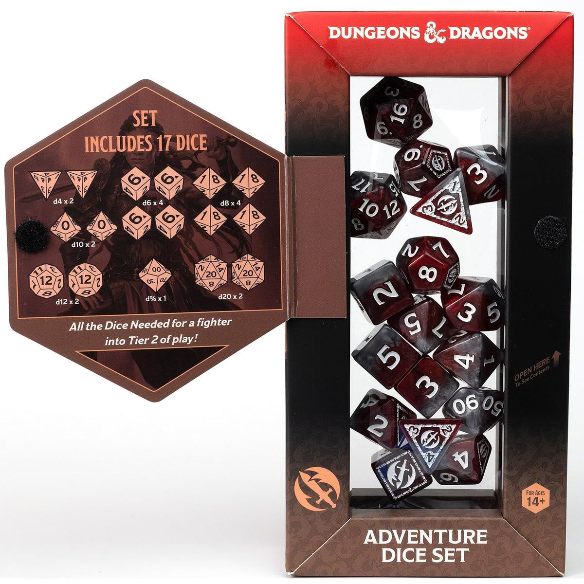 D&D Adventure Dice (Fighter Class: Red)