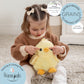 Cheerful Chick Microwavable Easter Stuffed Animal, Weighted Heatable and Coolable Lavender Scented Plush for Kids and Adults, 1.5 lb, Warm Pals