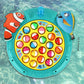 QuadPro Magnetic Fishing Games Set - Fun and Educational Fishing Toys for Toddlers and Kids, Includes 21 Fish, 4 Poles, Rotating Board, and On-Off