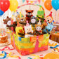Birthday Animal Plush Keychains Bulks - Valentines Day Gifts for Kids, Small Stuffed Animals Toys with Gift Bags, School Classroom Party Favors