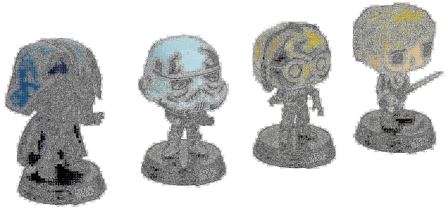 Star Wars Pack 4 Figurines POP! Movies Vinyl Retro Series 9 cm