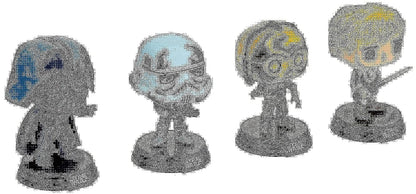 Star Wars Pack 4 Figurines POP! Movies Vinyl Retro Series 9 cm