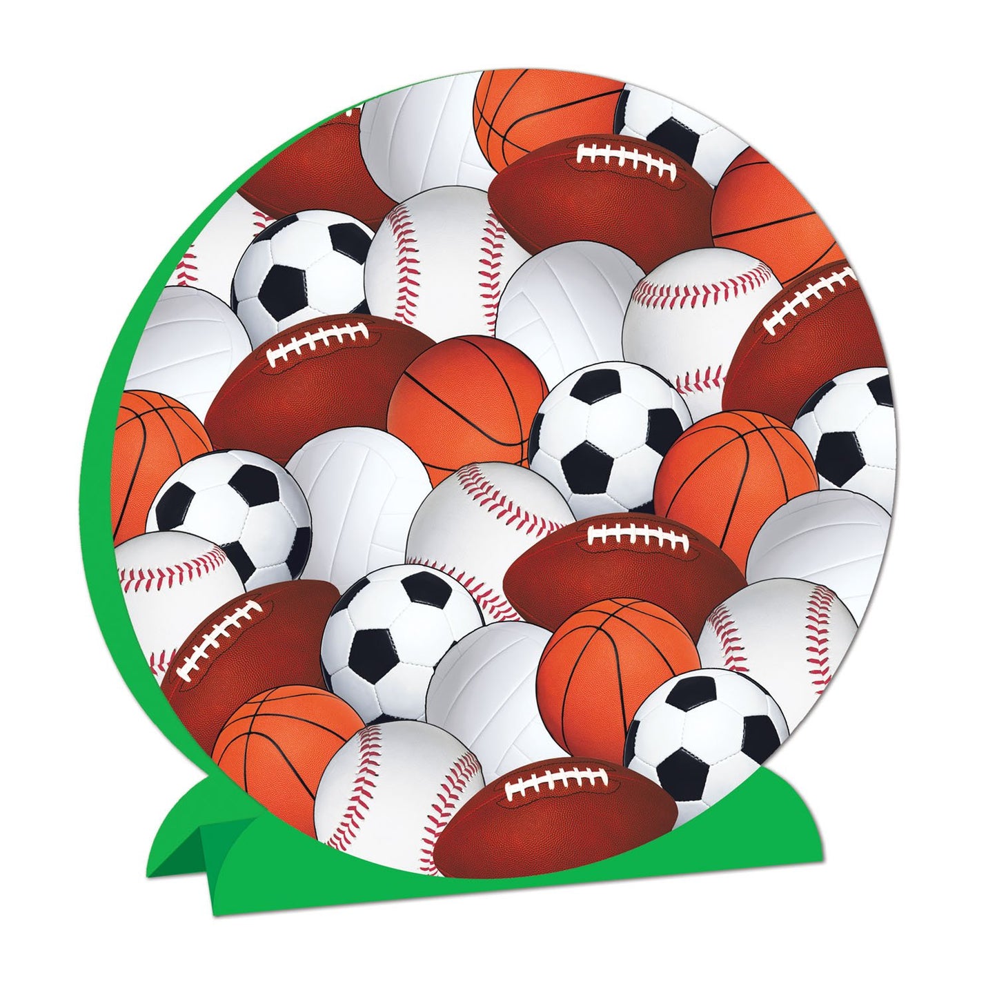 Beistle Party Decoration 3 - D Sports Centerpiece 9" (1/Pkg) - 12 Pack