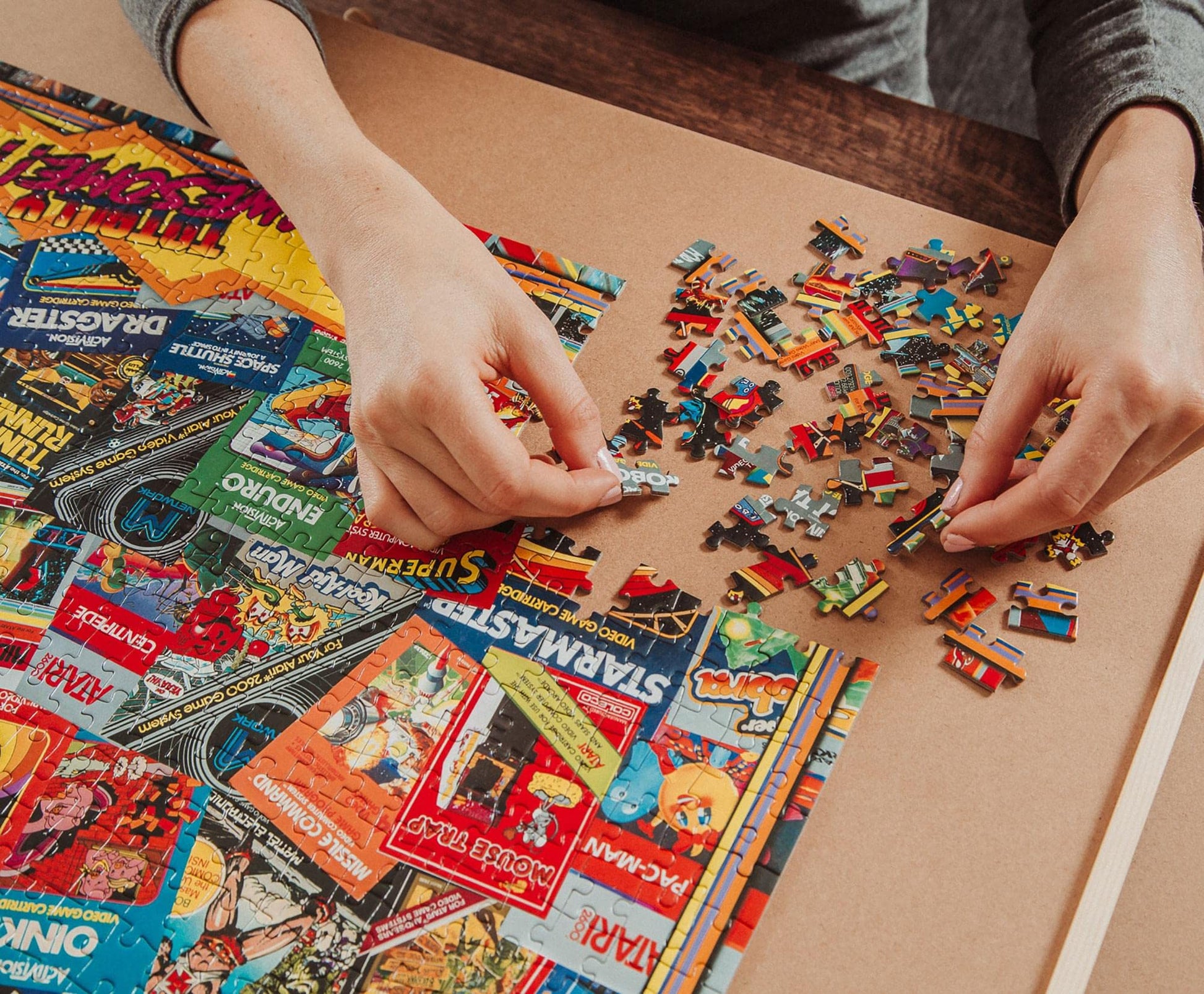 OG Gaming 1000-Piece Jigsaw Puzzle for Adults, Kids | Interactive Brain Teaser, Educational Toys & Games for Home, Indoor Activities, Building Sorting