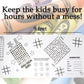 Kids Coloring Games Table Runner - 9 Ft Coloring Tablecloth Runner - Kids Activities Arts and Crafts Kids Crafts Fun Coloring Entertainment for Kids