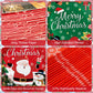 100 Pcs Merry Christmas Plates and Napkins Sets - Cute Winter Christmas Round Tableware, Disposable Chrismas Paper Plates and Napkins Forks for Xmas