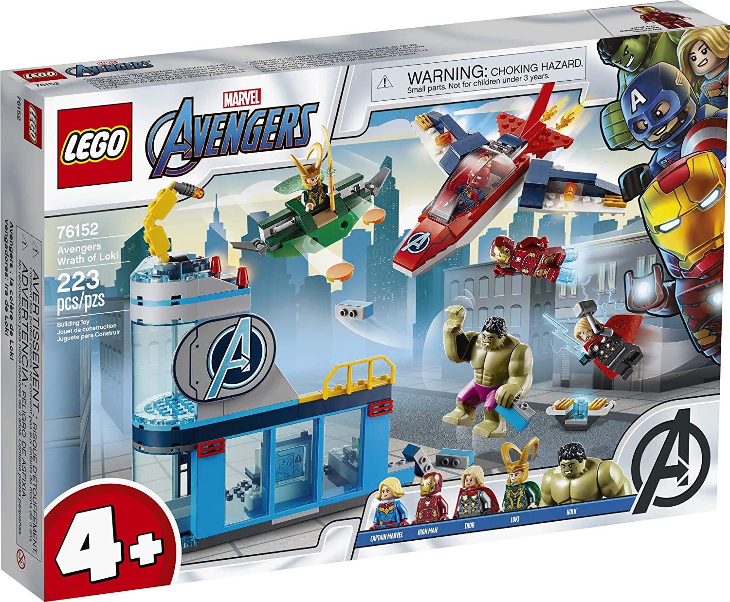 LEGO Marvel Avengers Wrath of Loki 76152 Building Toy with Marvel Avengers Minifigures and Tesseract; Great Gift for Kids Who Love Captain Marvel
