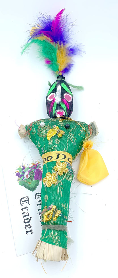 Voodoo Doll Green Good Luck Power Money Health Prosper Revenge Spells Magic New Orleans