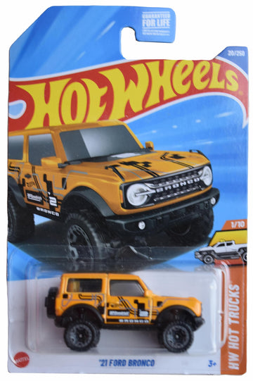 Hot Wheels '21 Ford Bronco, HW Hot Trucks 1/10 [Yellow] 20/250