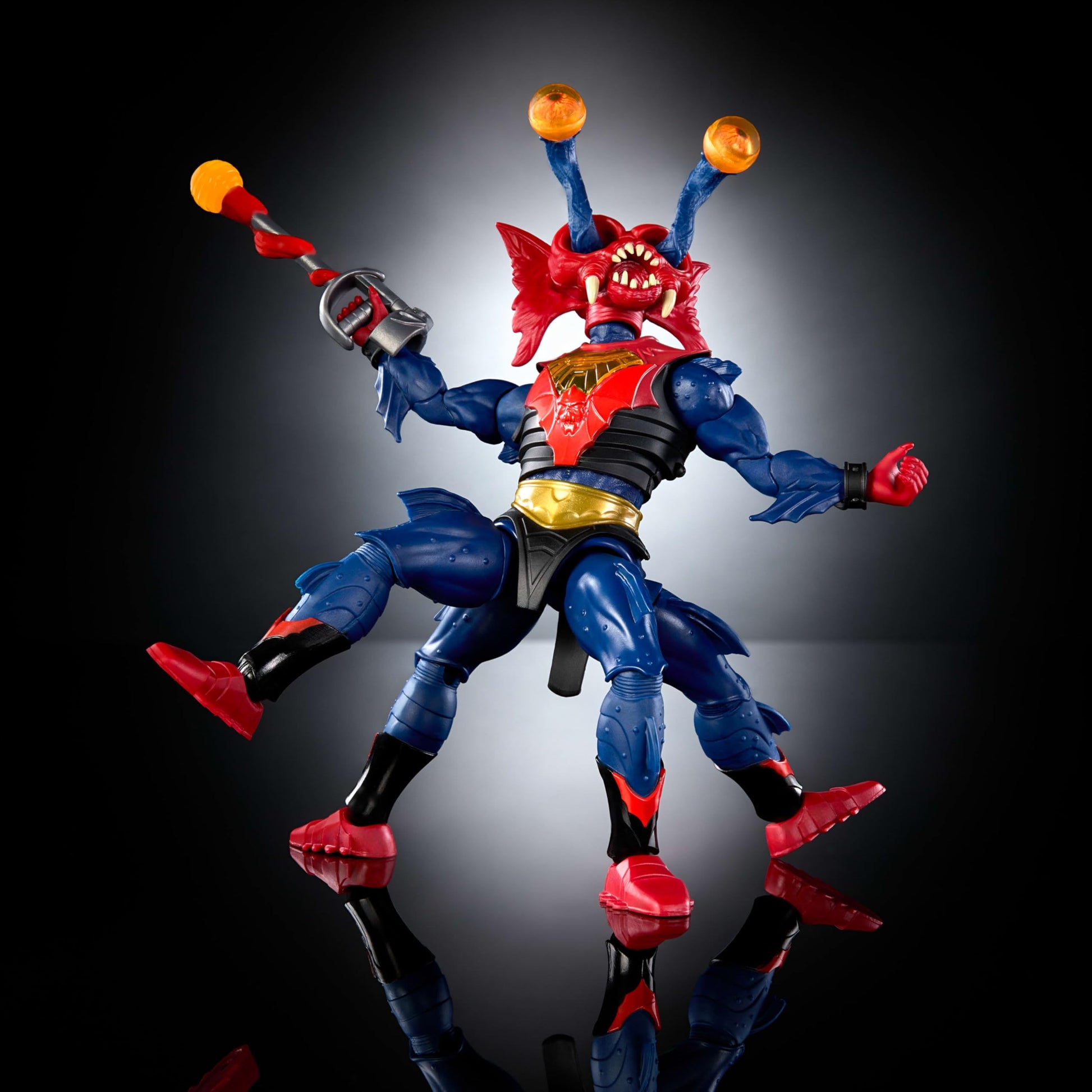 Masters of The Universe Masterverse Action Figure New Eternia Mantenna, 7 Inch Motu Toy, 30 Points Articulation, Pop Out Eye Extenders & Blaster