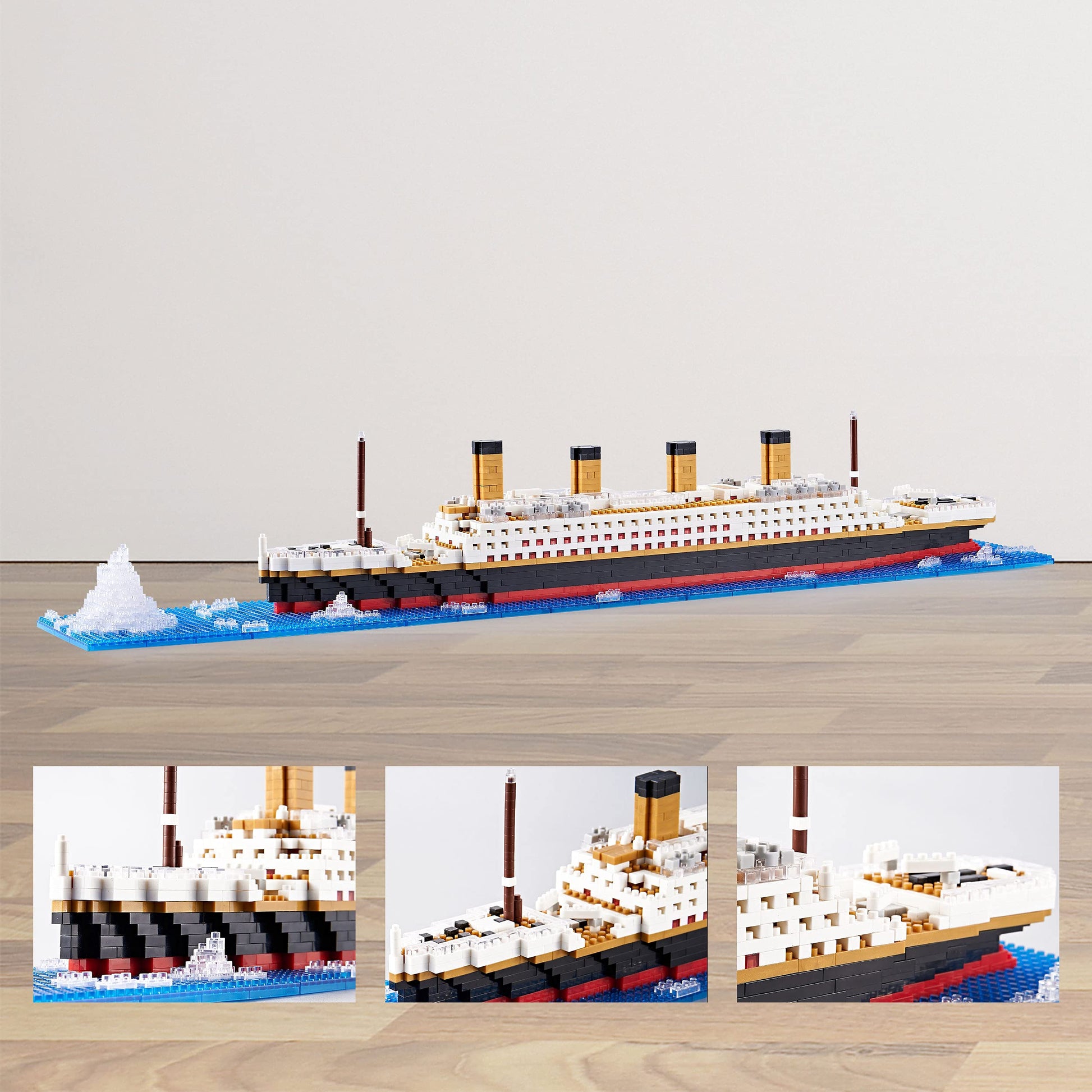 LUKHANG World Famous Titanic Micro Building Block Set Cruise Ship Micro Bricks Model Kit for Adults Ages of 14+ - 1872 PCS Great Gift
