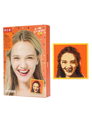 Amalia Personalized Mosaic Portrait Custom Building Kit for Adults Kids Micro Bricks Art Customized Your Own Photo Create Picture Unique Gift