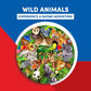 A Broader View Wild Animals Round Table Puzzle - 1000 Pieces, Jigsaw Puzzles for Adults & Kids, Suitable for Groups of 2 or More, Everyone Gets