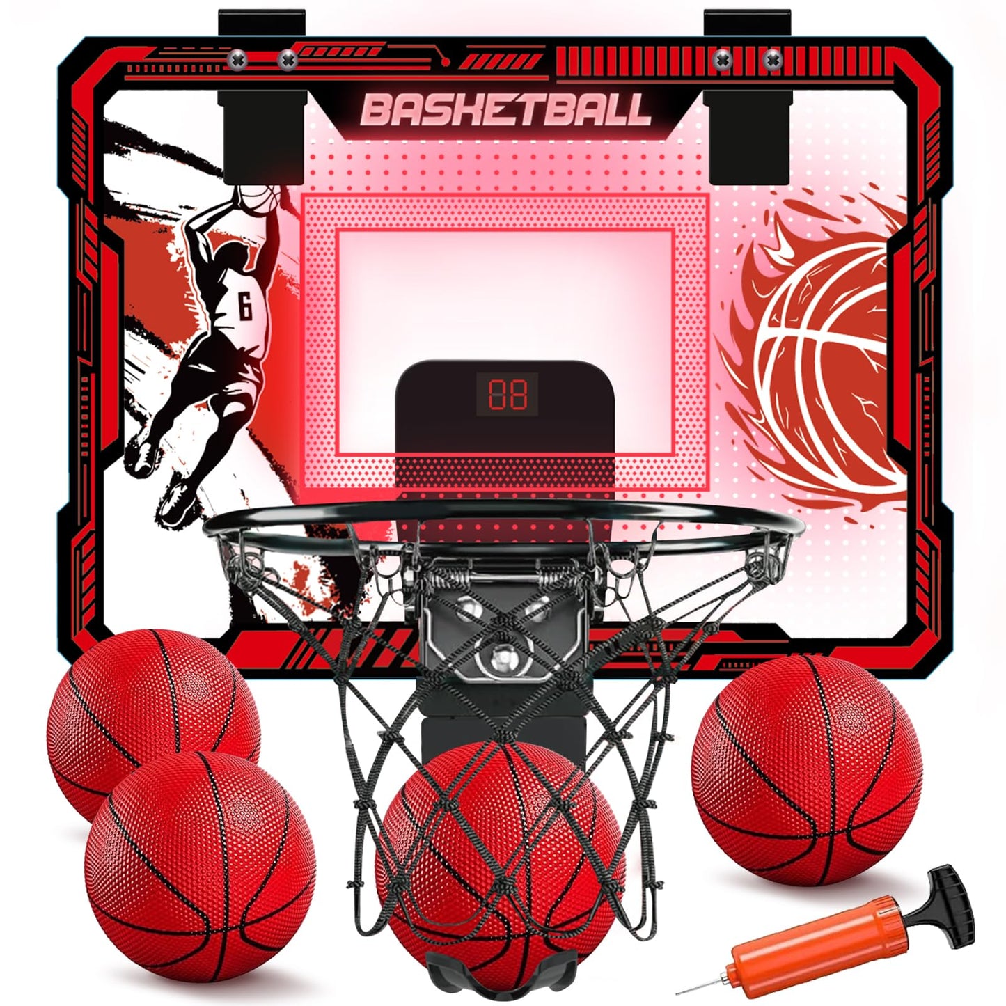 TALGIC Basketball Hoop Indoor for 5 6 7 8 9 10 11 12 Year Old Boys Girls