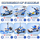 EP EXERCISE N PLAY City Police Set Battleship Building Toy, 1169 Pieces 6 in 1 Boat War Ship Block Set, Fun Toy Gift for Kids Boys & Girls Ages 6+