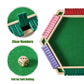 Vamslove Shut The Box Game for 6 Player with 12+4 Dice - Colorful 6 Sided Wooden Board Math Number Games for Kids Adults Families Party Club
