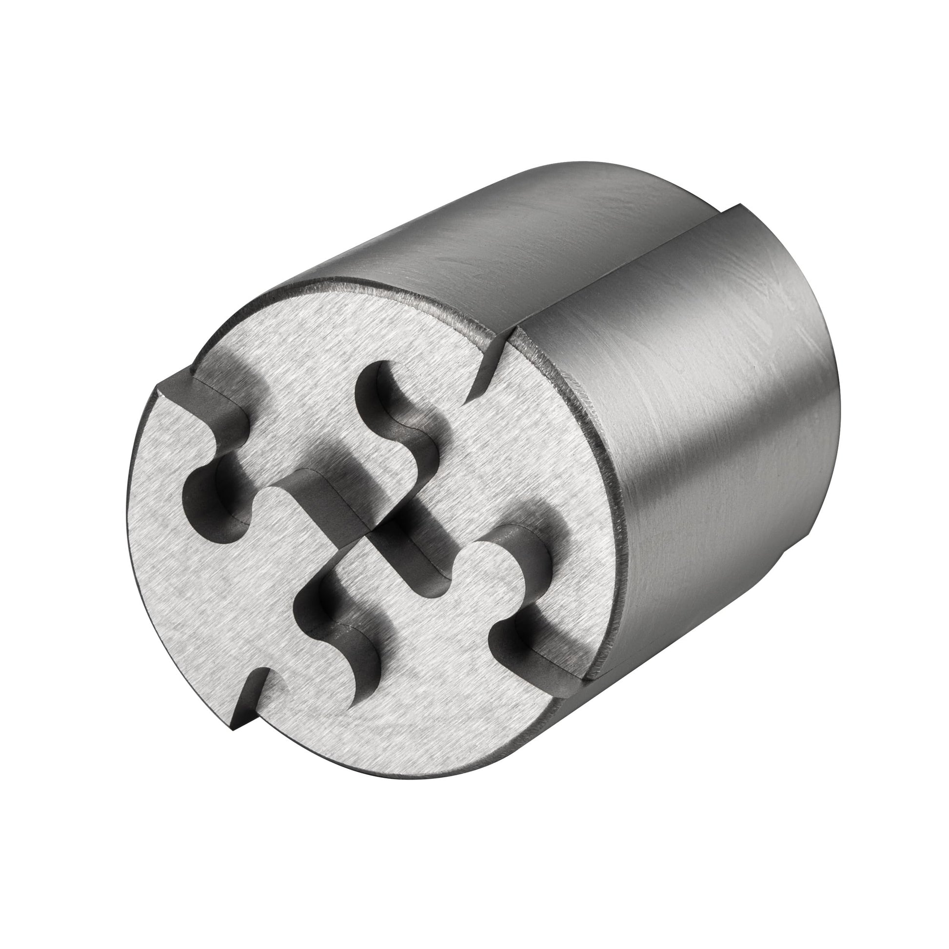 Heavenly Metals 4-Piece Cylinder 3D Puzzle for Adults - Stainless Steel Desk Toy and Fidget, Zero Tolerance Wire EDM Cut Office Gift for Men & Women