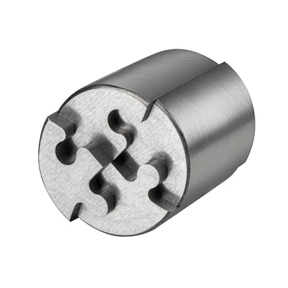 Heavenly Metals 4-Piece Cylinder 3D Puzzle for Adults - Stainless Steel Desk Toy and Fidget, Zero Tolerance Wire EDM Cut Office Gift for Men & Women