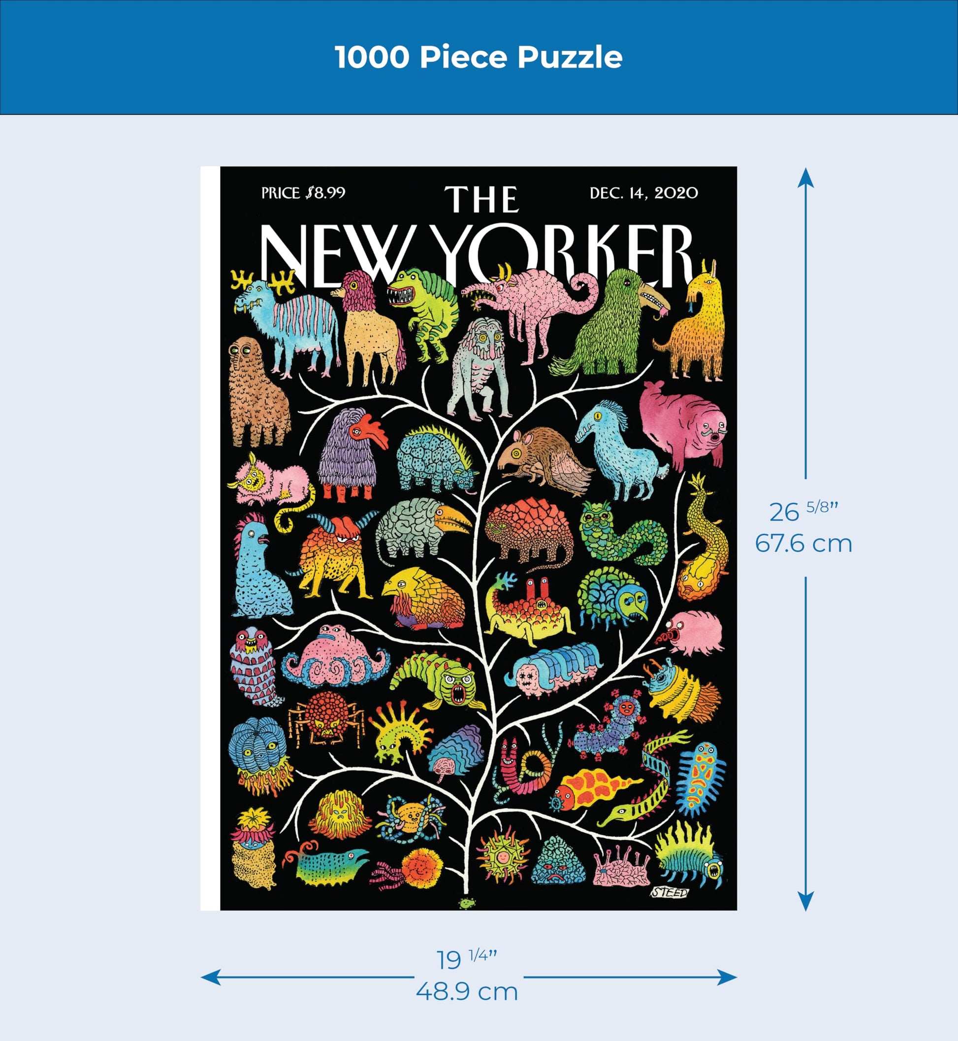 New York Puzzle Company - New Yorker Tree of Life - 1000 Piece Jigsaw Puzzle for Family Game Nights by Edward Steed
