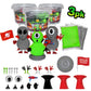 Build Buddiez DIY Aliens Craft Kit - 3 Pack | Build, Decorate & Display Air-Dry Clay Alien | Creative Arts & Crafts Activity for Kids Ages 5+ | Great