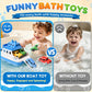 Ferry Bath Toy with Mini Cars, Floating Toy Boat & Slide-Out Ramp Water Play Set for Bath, Pool & Beach, Ages 3+