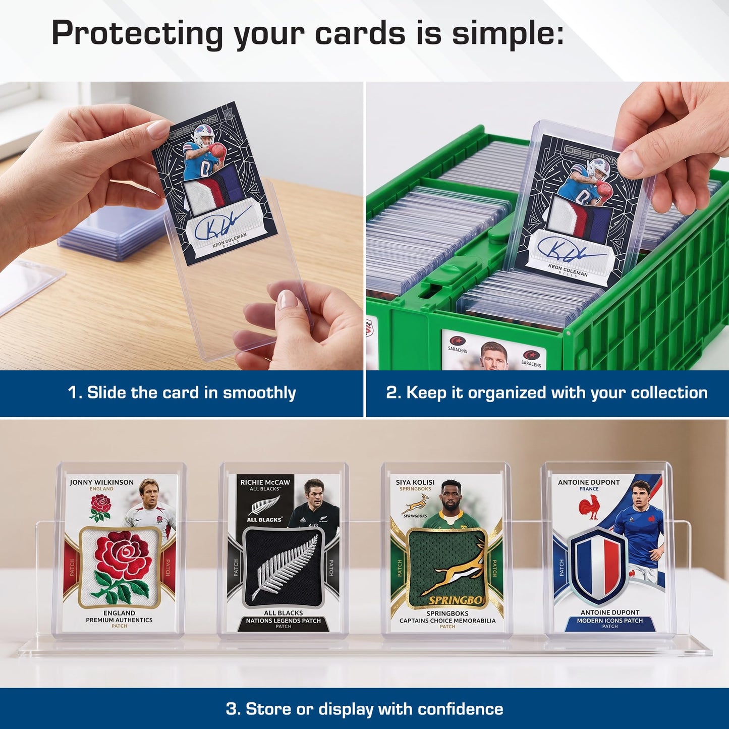 BCW 138 PT. Thick Card Topload Holder - Pack of 50 | Durable Rigid PVC Toploader | Toploaders for Memorabilia, Jersey, Patch, and Relic Cards | Ideal