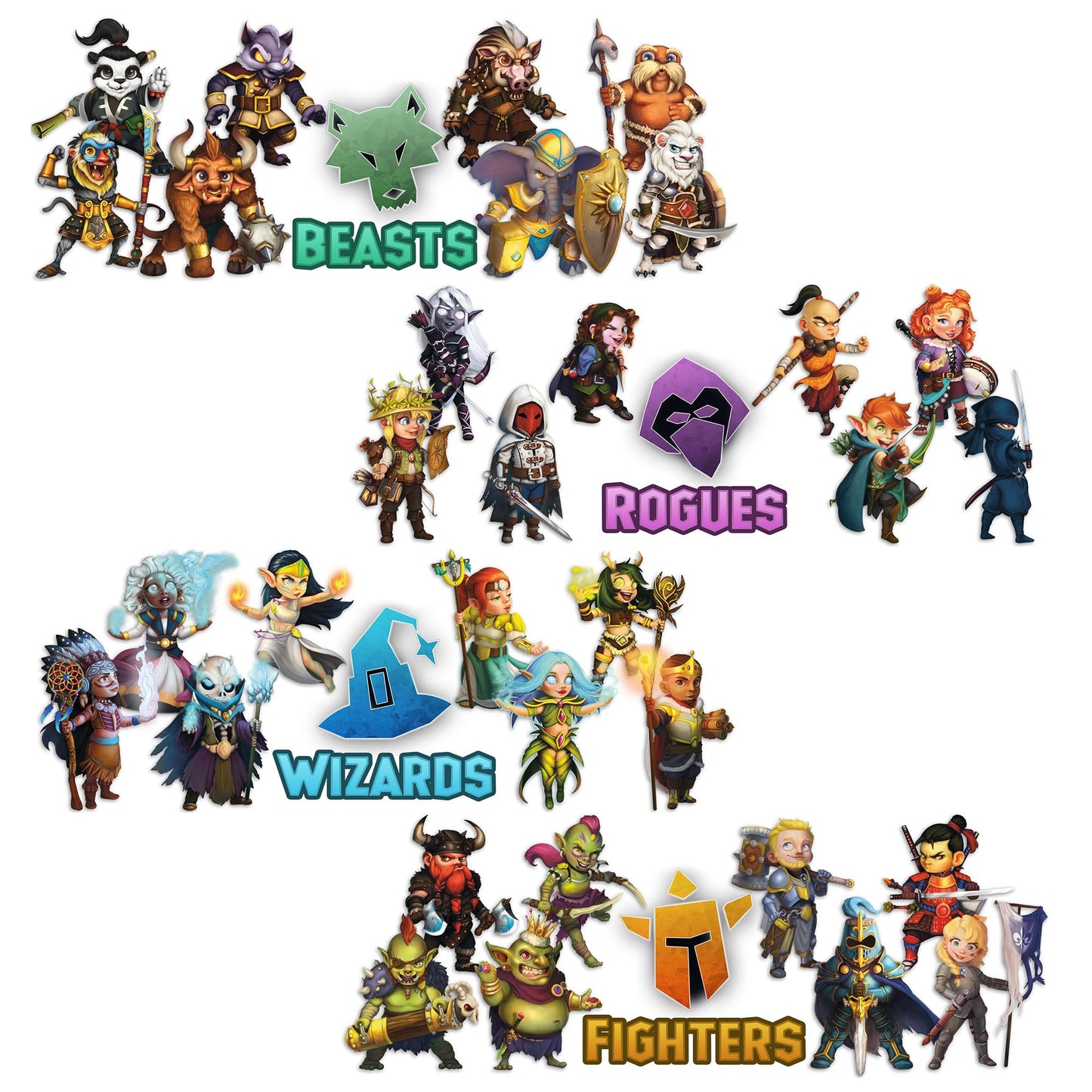 Tiny Epic Tactics - Strategic Combat Board Game, 1-4 Players, Ages 14+, Modular 3D Terrain & Area Control Board Game