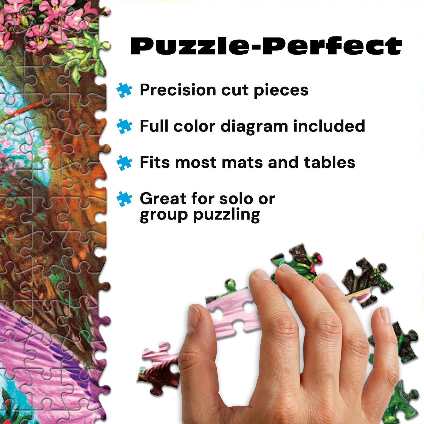 Buffalo Games - Hummingbird Garden - 500 Piece Jigsaw Puzzle for Adults