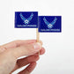 JAVD 100 Pcs US Air Force Wings Cake Topper Flag, Small Mini United States Military Air Force Wings Toothpick Flags On Stick,Decorations Supplies