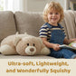 Pillow Pets Weighted Hiro Bear - 3.5 lb Sensory Plush Comfort Companion, Textured Fleece Weighted for Calming Hugs, Relaxation, and Sleep Support