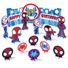 amscan Spidey & Friends Paper Party Centerpiece - 4.2" - 10.4" | Assorted Design | 1 Set of 15 Pcs