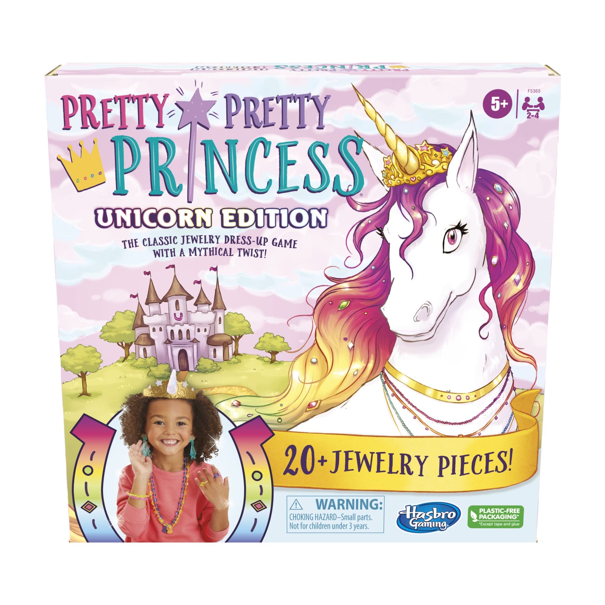 Hasbro Gaming Pretty Princess Unicorn Edition Board Game, Includes 20 Pieces (Amazon Exclusive)