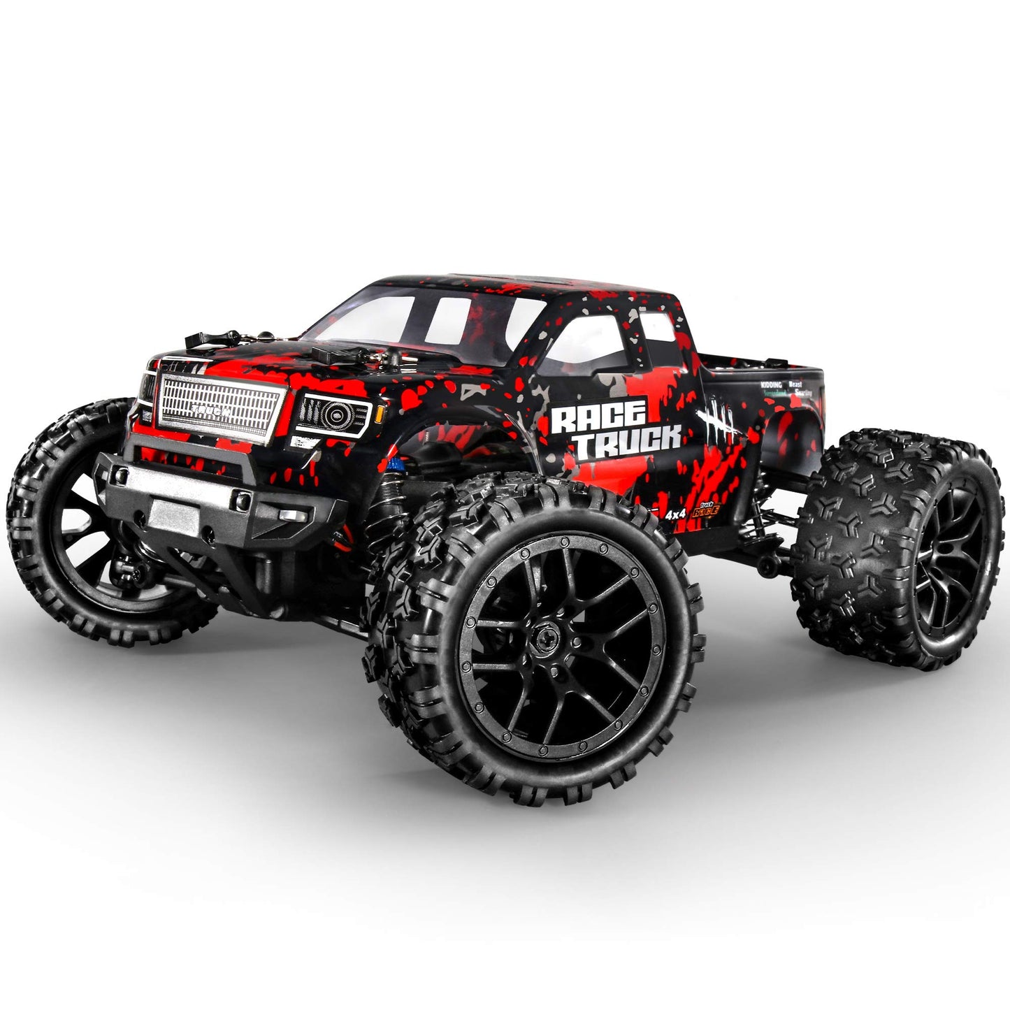 HAIBOXING 1/18 4WD RC Truck 36KM/H Waterproof 2 Batteries 2.4G Remote Car