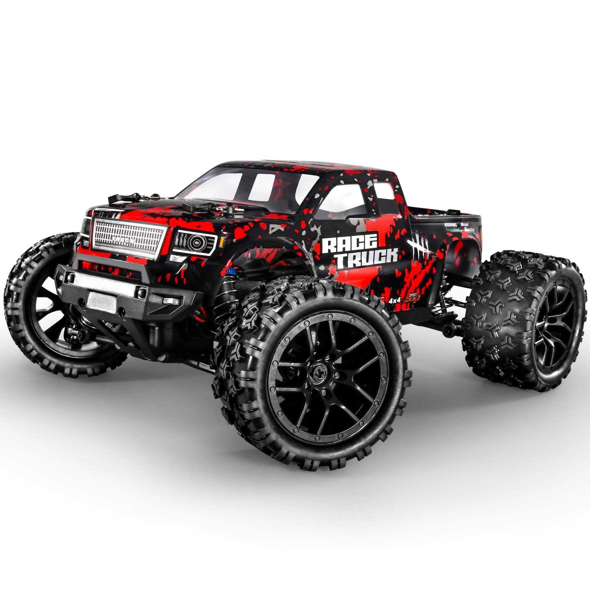 HAIBOXING 1/18 4WD RC Truck 36KM/H Waterproof 2 Batteries 2.4G Remote Car
