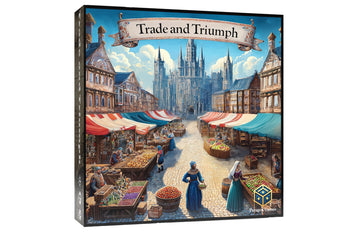 Strategy Board Game for Adults & Families | Easy to Learn Medieval Trading Game | Trade and Triumph by Paragon Games | 2-4 Players, Ages 13+, 60-90