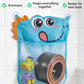 Race Car Bath Toy Set for Toddlers 3+ - 1.5m Flexible Bathtub Track with 2 Ways to Mount, Includes 2 Waterproof Cars + Blue Dinosaur Mesh Storage Bag