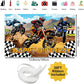 Dirt Bike Birthday Decorations, Dirt Bike Happy Birthday Banner Backdrop, Motocross Theme Backdrop Banner Party Supplies Decorations