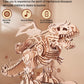 MIEBELY 3D Wooden Puzzles for Adults - T-Rex Dinosaur Model Kits can Walk and Roar, Mechanical Dinosaur STEM Toys for Boys Kids Ages 8-10-12-14, 3-D