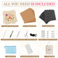 PetalFleur Flower Press Kit for DIY Crafting | Complete Set with Scissors, Utility Knife, Storage Bag, Cardboard & Foam Pads | Perfect for Nature
