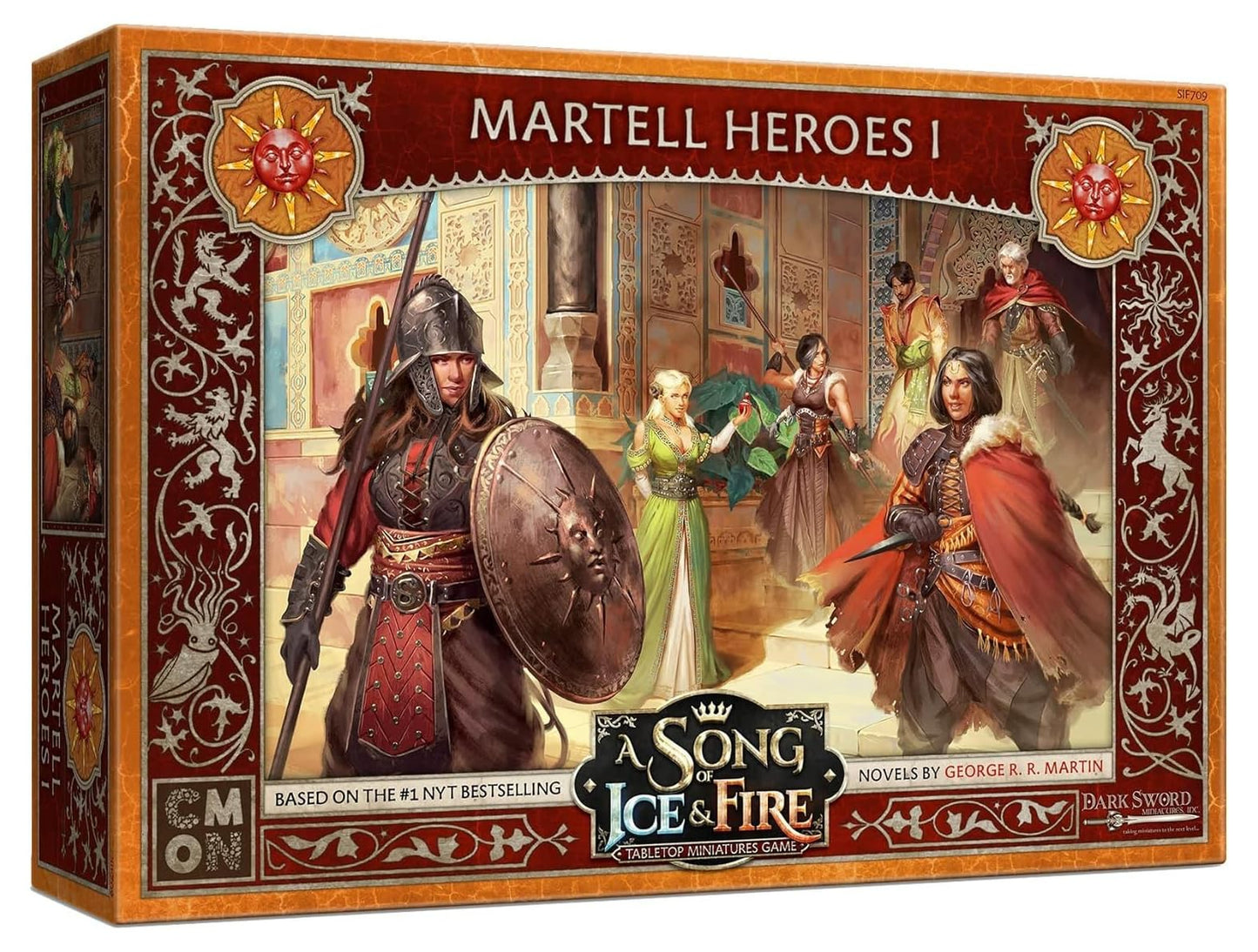 A Song of Ice and Fire Tabletop Miniatures Game Martell Heroes I Box Set (Multilingual Edition) - Strategy Game for Adults, Ages 14+, 2+ Players