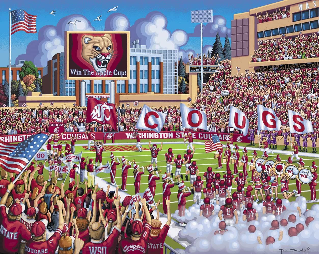 Dowdle Jigsaw Puzzle - Washington State Cougars - 500 Piece